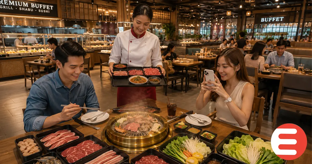 โปรโมทร้านบุฟเฟ่ต์แจ้งวัฒนะ 2026 รีวิวบุฟเฟ่ต์อร่อยคุ้มค่า eatoutcommerce